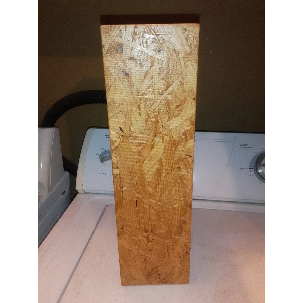 Handcrafted Wood 3 Compartment Shelf/ Box Initials Carved In It K O H Demensions
